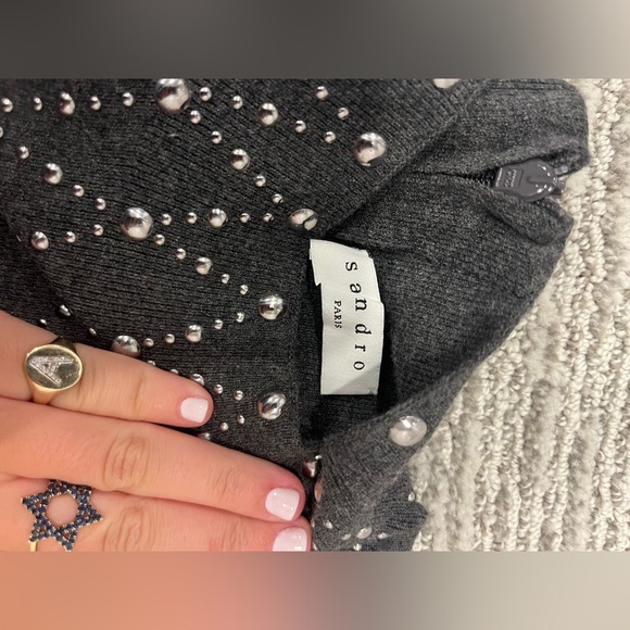 SANDRO KNIT DRESS SIZE 38 - Picture 2 of 4